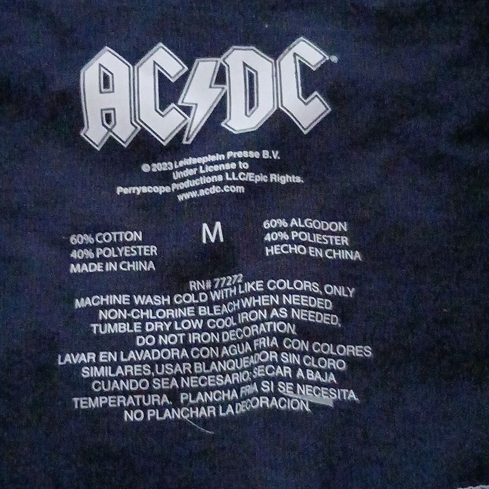 ACDC Blow Up Your Video sleeveless crop tank top Sz M NWT - Picture 6 of 6